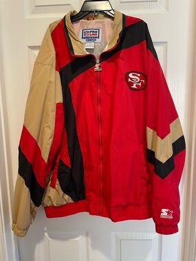 STARTER SF 49er NFL Pro Line Jacket Label Tag